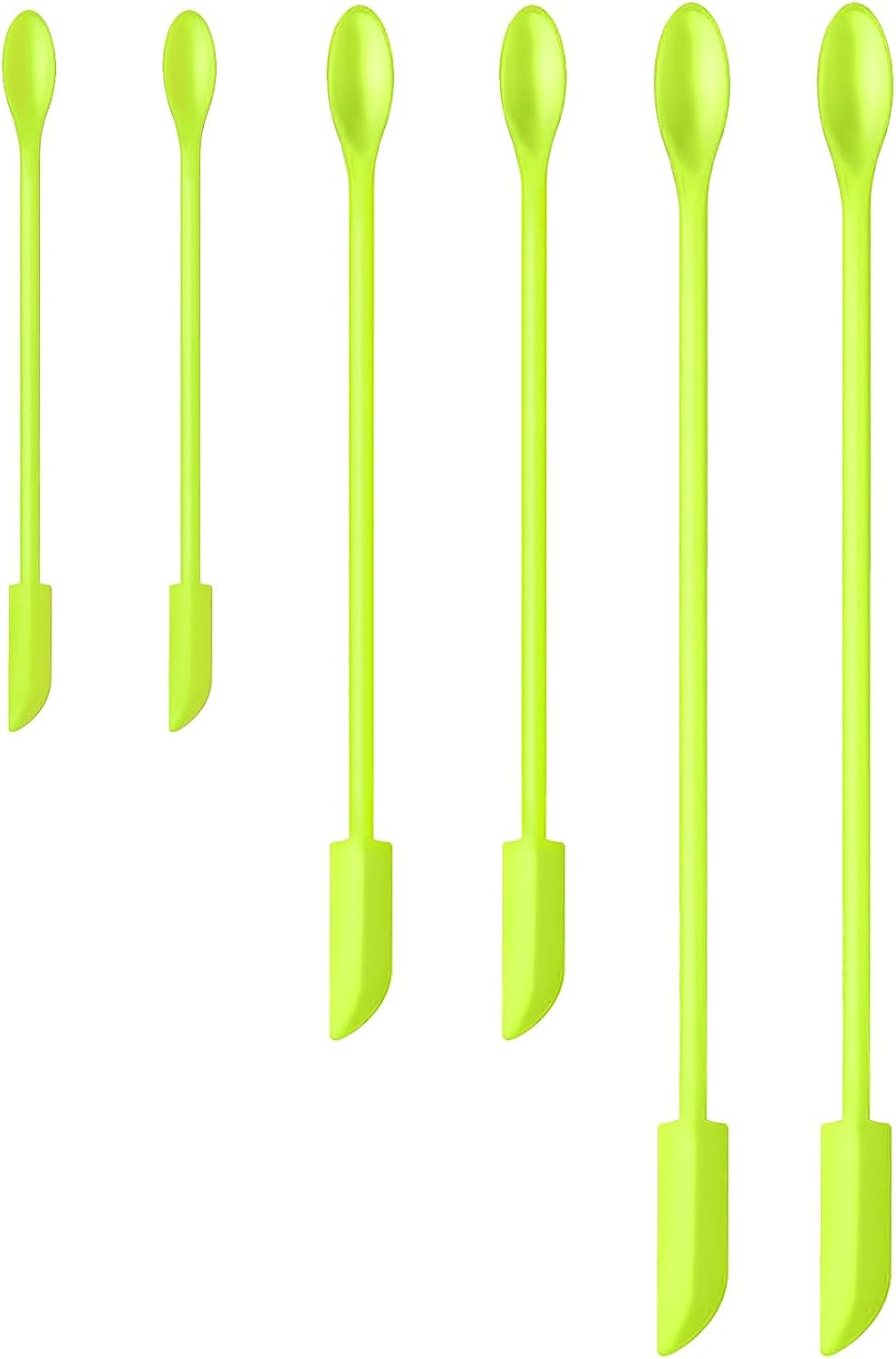 Silicone Spatula Set 6Pcs, Mini Jar Scraper for Makeup & Food