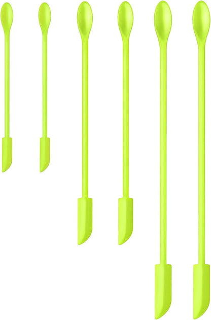 Silicone Spatula Set 6Pcs, Mini Jar Scraper for Makeup & Food