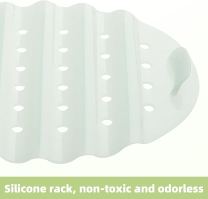 Silicone Microwave Steamer Collapsible Cooker for Vegetables Fish Prep Meal