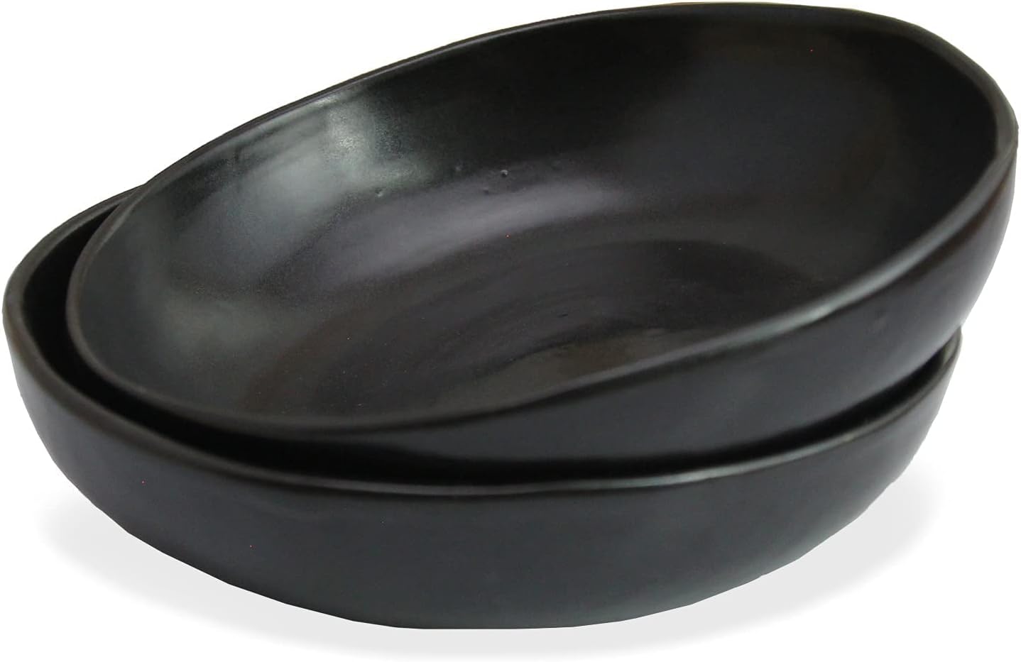 roro Handmade 2-Inch Matte Black Ceramic Pinch Bowls, Set of 6 – Versatile Stoneware for Spices, Condiments, Appetizers & Finger Foods