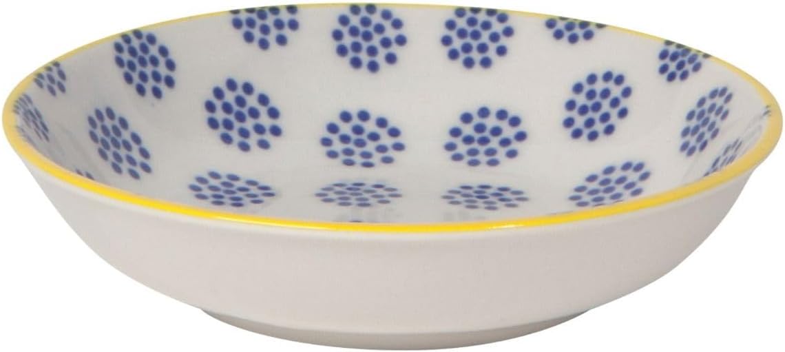 Now Designs Dewdrop Pinch Bowls Set of 6, 100% Stoneware, 2 oz Capacity, Dishwasher & Microwave Safe