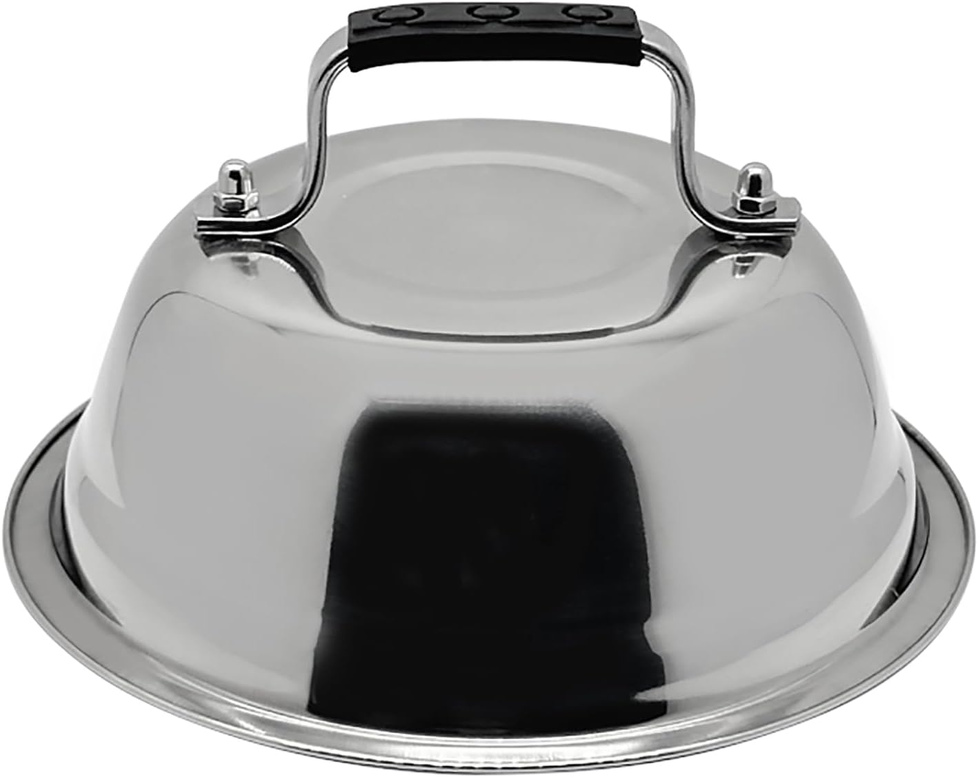 Outset Burger Cheese Melting Dome for Grill, Griddle, and Stovetop, Stainless Steel