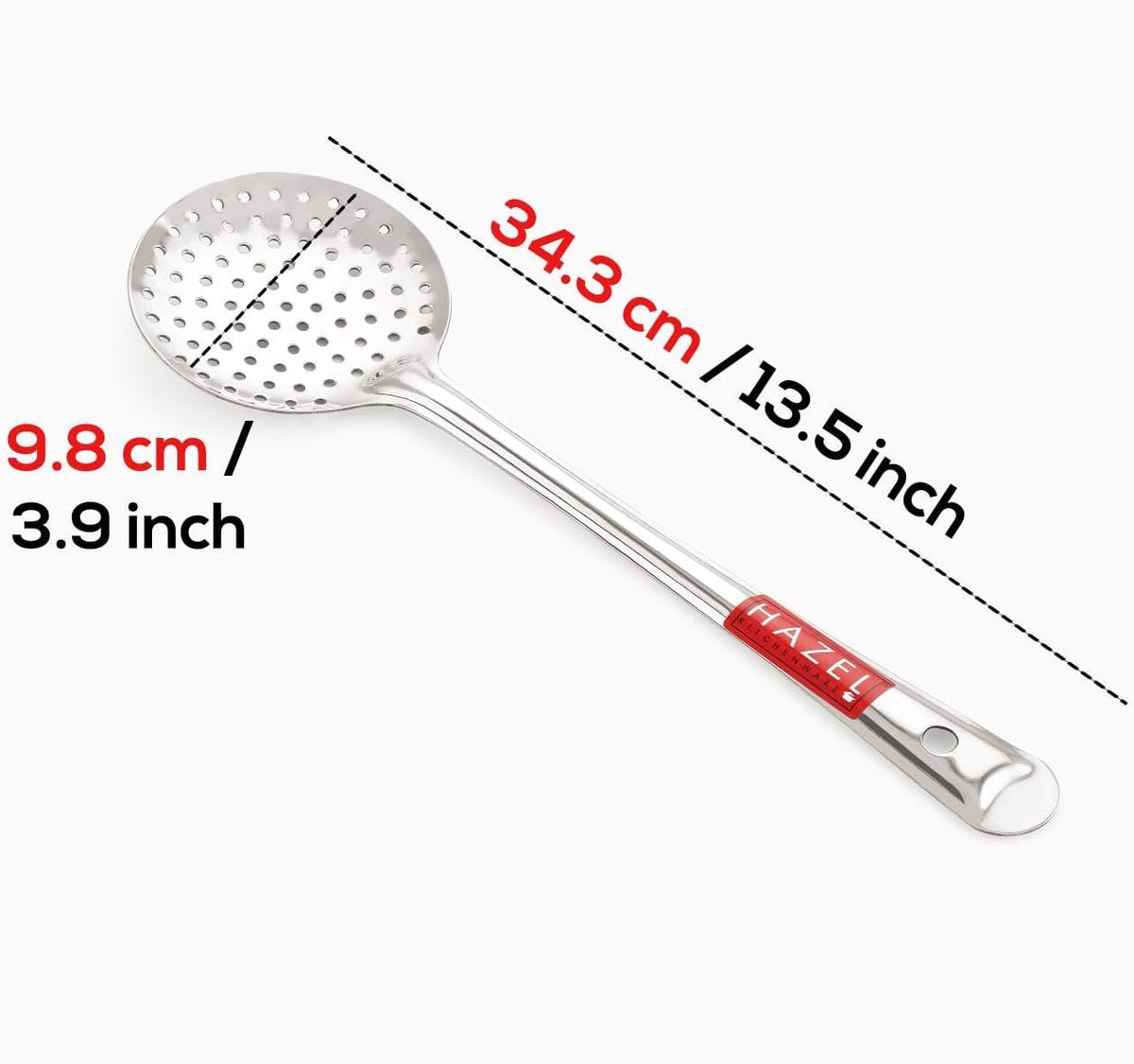 HAZEL Stainless Steel Cake Pie & Pastry Serving Spoon with Handle Slicer Lifter, Silver