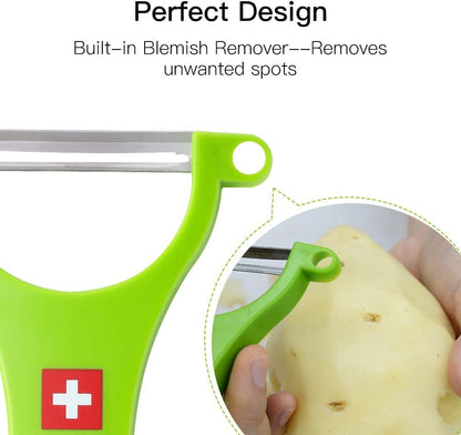 Original Swiss Made Peeler Vegetable&Fruits stainless steel blade Peeler for kitchen (ORANGE-vegetable grater)