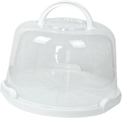 Cake Carrier with Lid and Handle, Serving Tray, Cupcake Container for Desserts, Kitchen, Dishes, 6 inch