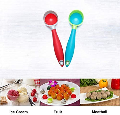 Ice Cream Scoop Nonstick Anti-Freeze Cute Scooper Set Dishwasher Safe