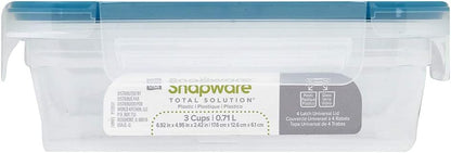 Snapware Plastic Total Solution (21-Pack) Large Food Storage Containers Set, Meal Prep Containers with Plastic BPA-Free Lids & 4 Locking Tabs, Microwave, Dishwasher, and Freezer Safe