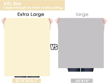 Extra Large Silicone Mats for Kitchen Counter, 27.6'' x 19.7'' Nonskid Silicone Placemats for Kids, Nonstick Purple Silicone Mat for Baking Crafts, Silicone Dab Mat Heat Resistant, 1Pack - Colors A