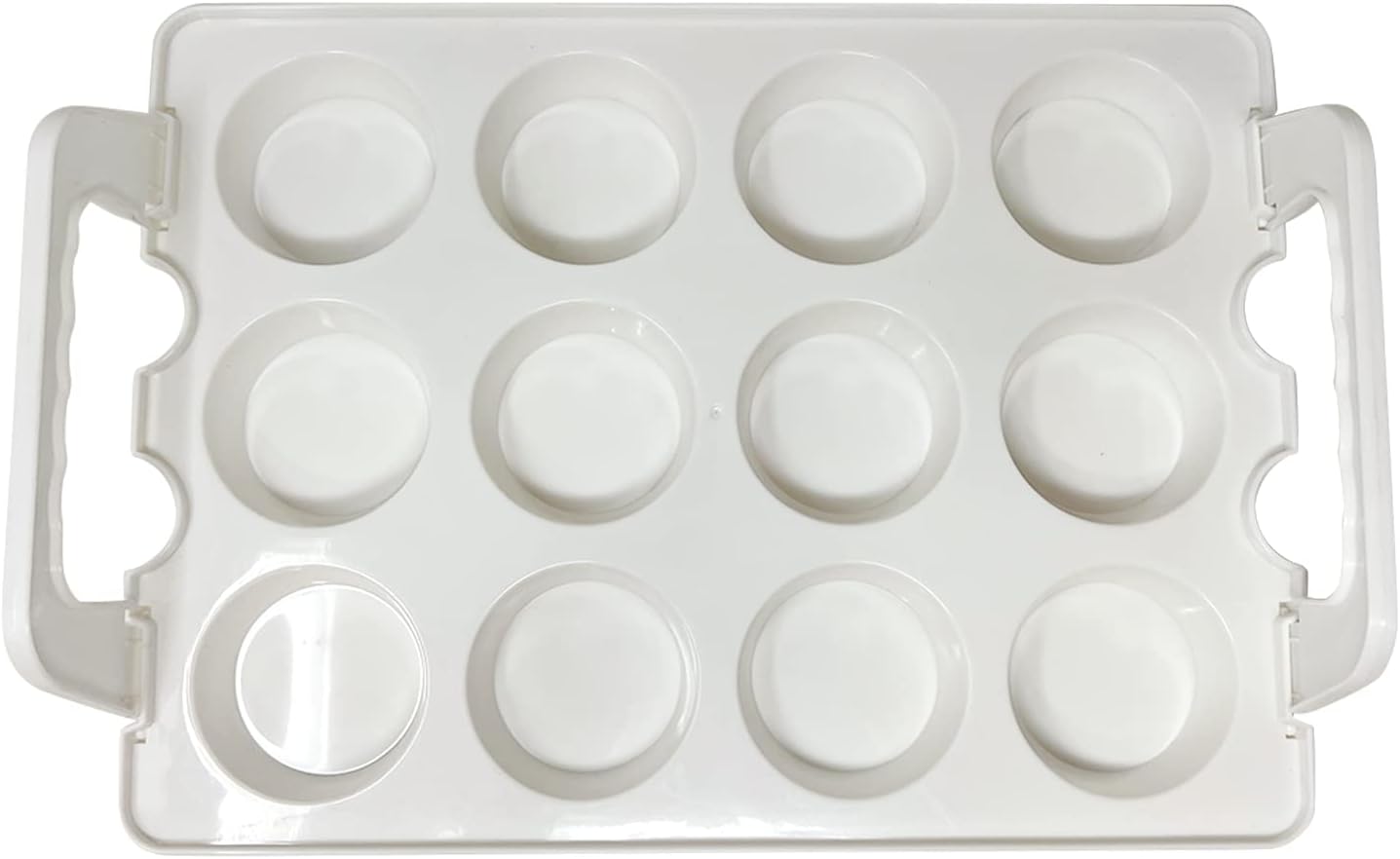 Cupcake Carrier, Cupcake Holder | Premium Upgraded Model Holds Cupcakes Steadier | Store up to 36 Cupcakes or Muffins | Stacking Cupcake Storage Container | Use 1,2, or 3 Tiers (White)