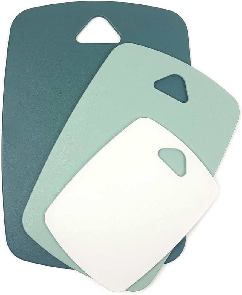 Cutting Board Set for Kitchen,Plastic Large-small Chopping Board Set of 3,Dishwasher Safe,BPA Free
