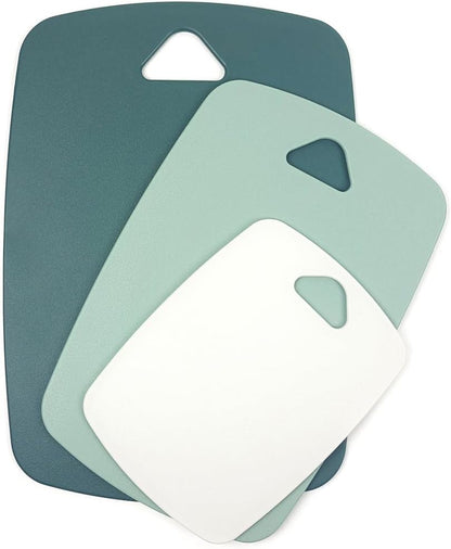 Cutting Board Set for Kitchen,Plastic Large-small Chopping Board Set of 3,Dishwasher Safe,BPA Free