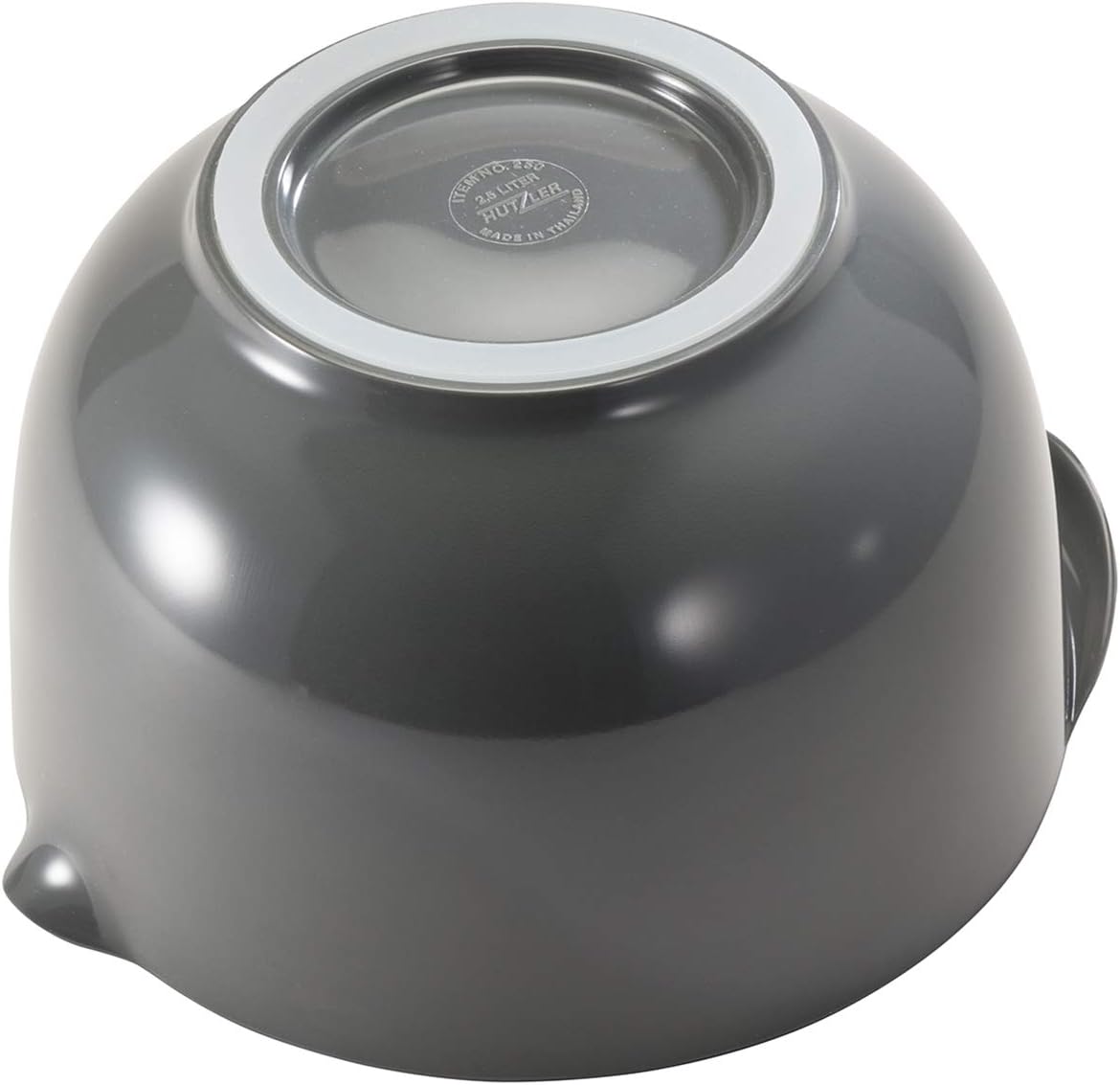 Hutzler Classic 2 Liter Melamine Mixing Bowl, Gray