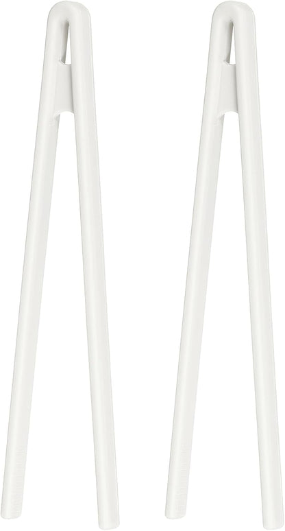 uxcell 8.7" Silicone Toast Tongs, 2Pcs Kitchen Tong Heat Resistant Kitchen Utensil for Cooking Toaster Salad Food BBQ Pan Bacon Fried Steak, Light Green