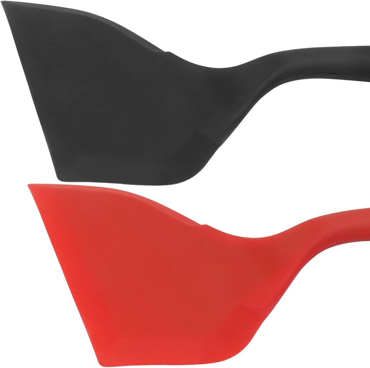BokWin 2 Pack Wide Silica Gel Pancakes Spatula Turner, Red