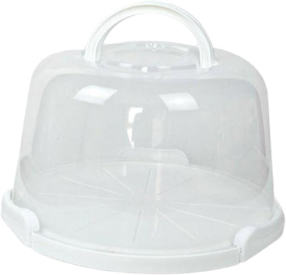 Cake Carrier with Lid and Handle, Serving Tray, Cupcake Container for Desserts, Kitchen, Dishes, 6 inch
