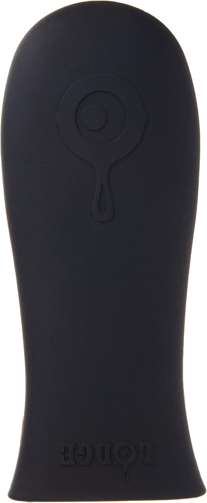 Lodge Silicone Hot Handle Holder and Silicone Assist Handle Holder Set for Lodge Cast Iron Skillets, Black