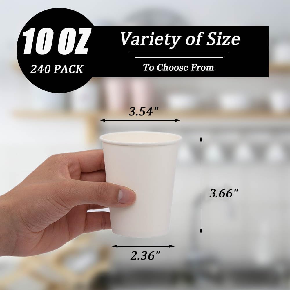 Lamosi 100 Pack 5 oz Paper Cups, Disposable Small Bathroom Cups 5oz, Mini Espresso Cups for Mouthwash, Travel, Party, Picnics, Home