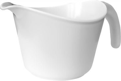 Batter Bowl With Pour Spout, Non-Slip Base,Space Saving Detachable Handle with Lid, 2 QT Heavy Duty BPA-Free Microwave & Dishwasher Safe (Fresh Lemons)