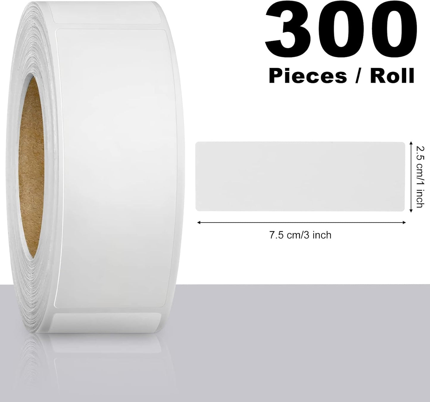 Leinuosen Freezer Labels 1 x 3 Inch Removable Food Tapes Stickers Date Stickers Storage Labels Refrigerator Freezer Paper Food Tapes Writing for Containers(300 Pieces)