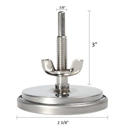 GasSaf Lid Thermometer Temperature Gauge Replacement for Nexgrill, Grill master 720-0697, Charmglow 720-0234, Aussie, Brinkman, Members Mark and Other Gas Grill, Oval Stainless Steel Heat Indicator