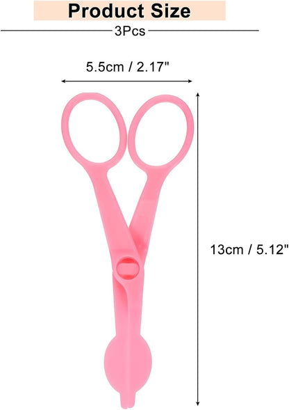 uxcell 3Pcs Flower Lifter Cake Decorating 5.1x2.2" Fondant Tool Purple