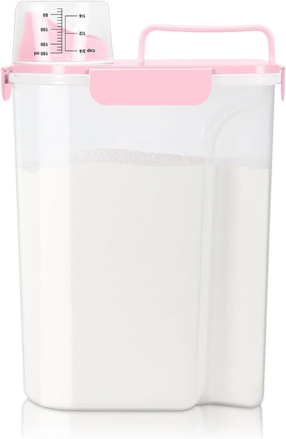 TBMax Rice Container 10 Lbs, Cereal Container Oatmeal Storage, Airtight Food Dispenser with Easy-pouring Spout & Handy Cup for Flour Grain Beans, Pet Dog Cat Bird Food Storage Container