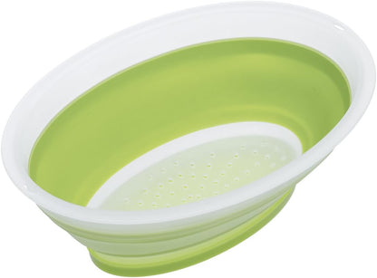 Progressive International 3.5 Cup Collapsible Mini Fruit Vegetable Colander Strainer Water Drainer (Green)