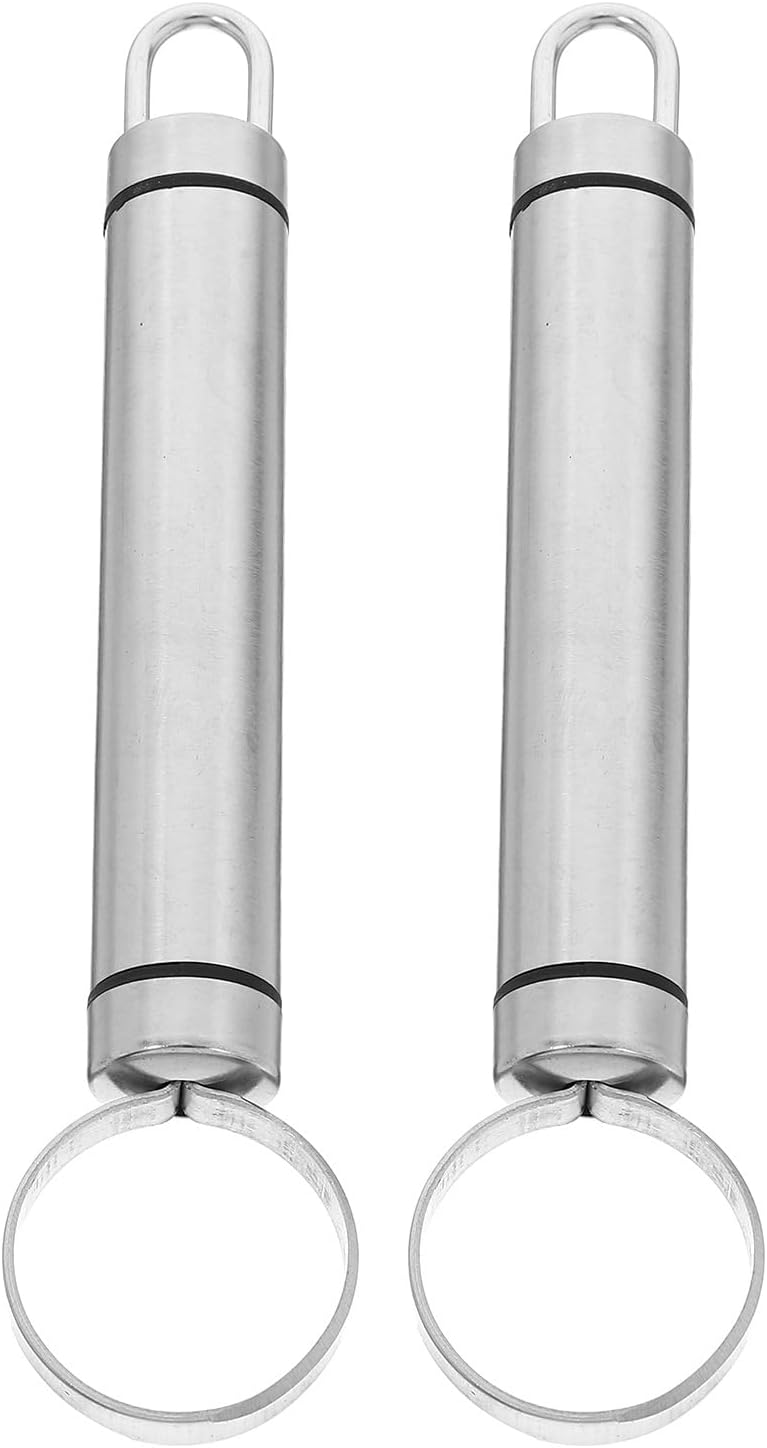 Hemoton 2 Pcs Stainless Steel Fruit Vegetable Corer Set