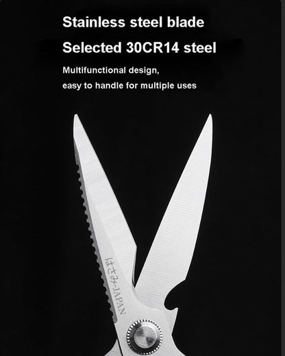 Kitchen Scissor, Heavy Duty Stainless Steel Kitchen Shears Scissor for Food, Sharp Cooking Scissors for Meat Chicken Fish Nut Vegetable Herb, Bottle Opener (Sliver)