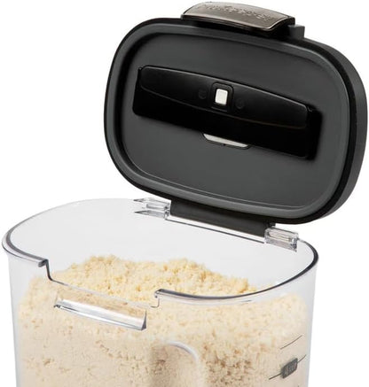 Progressive International ProKeeper+ Clear Plastic Airtight Food Baker's Kitchen Storage Organization Container Canister Set with Magnetic Accessories, 2- Piece Set (Flour 4-Quart)