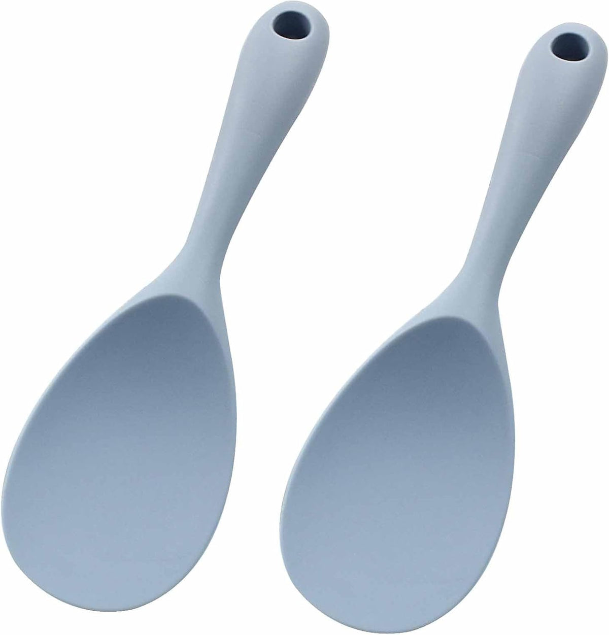 2Pcs Silicone Rice Paddle, Gray