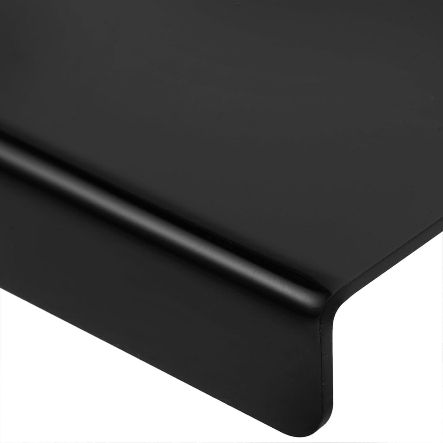 Artibetter Large Black Acrylic Cutting Board 42.5x32.5cm Non-slip Kitchen Chopping Mat with Counter Lip for Fruit and Vegetable Prep