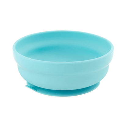 Bumkins Baby Bowl, Silicone Suction, for Babies, Toddlers and Kids, Baby Led Weaning, Feeding Essentials, Platinum Silicone, Non Skid Sticky Bottom, Supplies for Children Ages 6 Months Up, Gray