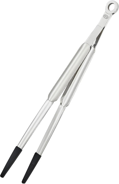Rosle 12986 Stainless Steel Fine Tipped with Silicone Needle-Nose Pliers Cooking Tongs