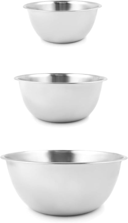 Fox Run Stainless Steel Small Mixing Bowl, 7.25 x 7.25 x 3.75 inches, Metallic