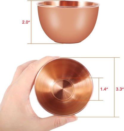 10 Pack 3.3inch Stainless Steel Sauce Dishes Mini Individual Saucers Bowl Round Seasoning Dishes Sushi Dipping Bowl Appetizer Plates, Sliver