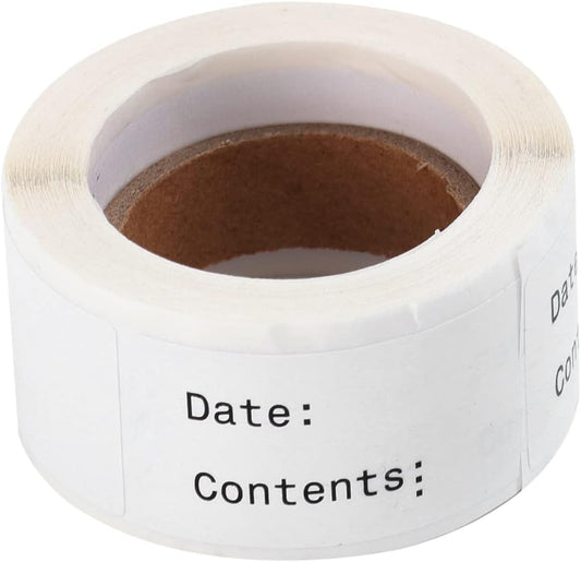 ARTIBETTER 2 Rolls Food Date Labels Adhesive Record Date Stickers for Kitchen DIY Classified Index Paste Waterproof and Sturdy Suitable for Food Storage and Organization