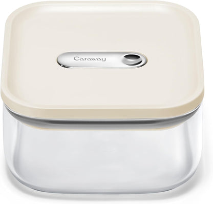 Caraway 4qt Glass Airtight Food Storage Container with Lid – Non-Toxic, BPA-Free Kitchen Storage Container – Stackable, Space-Saving Airtight Container for Dry Goods and More - Mist
