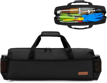 22" Grill Tool Storage Bag,Heavy Duty 1680D Waterproof BBQ Tools Bag,Large Grill Utensil Storage Caddy with Pockets, BBQ Accessories Bag Compatible with Blackstone