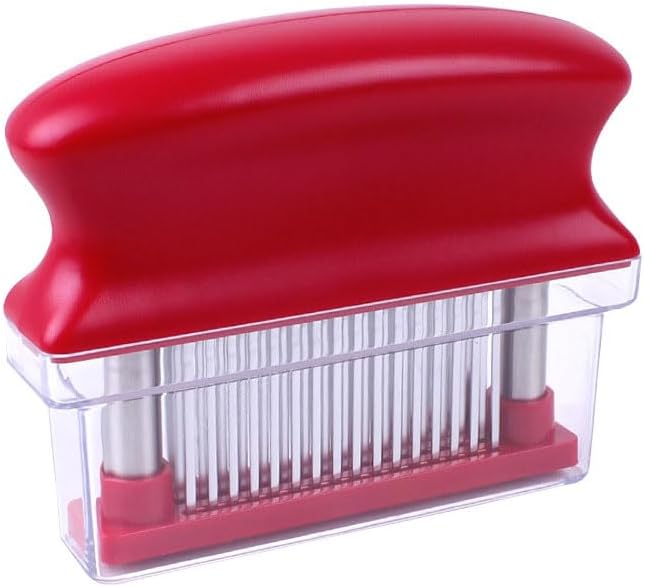 Meat Tenderizer with 48 Stainless Steel Ultra Sharp Needle Blades Heavy Duty Cooking machine for Tenderizing Beef, Turkey, Chicken, Steak, Veal, Pork, Fish etc