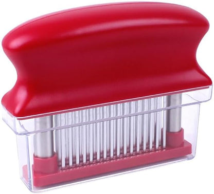 Meat Tenderizer with 48 Stainless Steel Ultra Sharp Needle Blades Heavy Duty Cooking machine for Tenderizing Beef, Turkey, Chicken, Steak, Veal, Pork, Fish etc