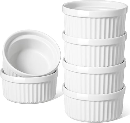 LE TAUCI Sauce Cups 2 OZ, Set of 6, White
