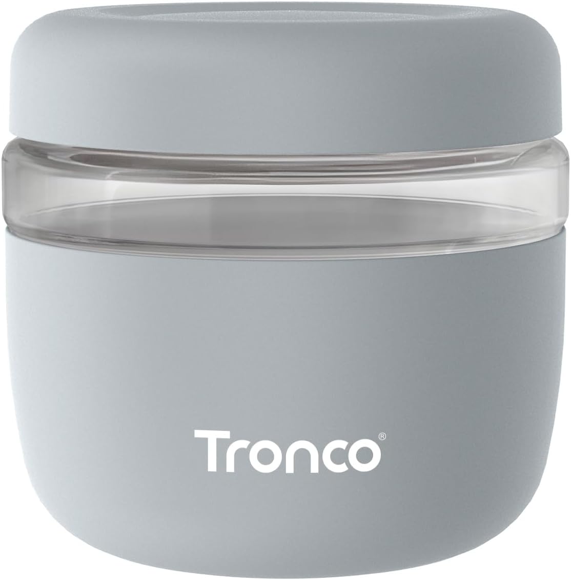 Tronco 24 oz Glass Food Storage Containers with Lids, Airtight, Leak & Spill Proof Glass Lunch Bowls for Meal Prep, Salad, Yogurt, Soup & Stew, Microwave & Dishwasher Safe, BPA-Free, Set of 1