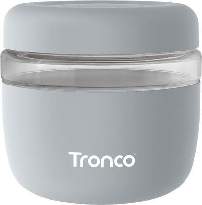 Tronco 24 oz Glass Food Storage Containers with Lids, Airtight, Leak & Spill Proof Glass Lunch Bowls for Meal Prep, Salad, Yogurt, Soup & Stew, Microwave & Dishwasher Safe, BPA-Free, Set of 1