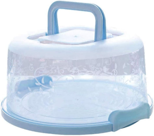HEEPDD Pink Portable Cake Carrier with Handle and Lid, 8 Inch Cake Container Box for Transport, Storage of Pies, Cupcakes, and Baked Goods