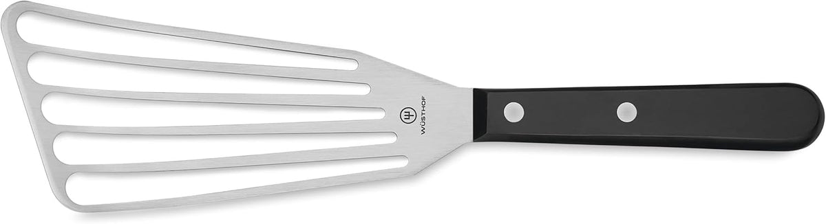 WÜSTHOF Gourmet 6.5" Offset Slotted Spatula,Silver/Black