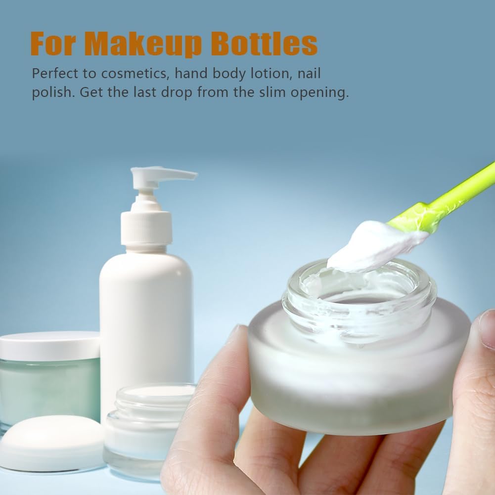 Silicone Spatula Set 6Pcs, Mini Jar Scraper for Makeup & Food