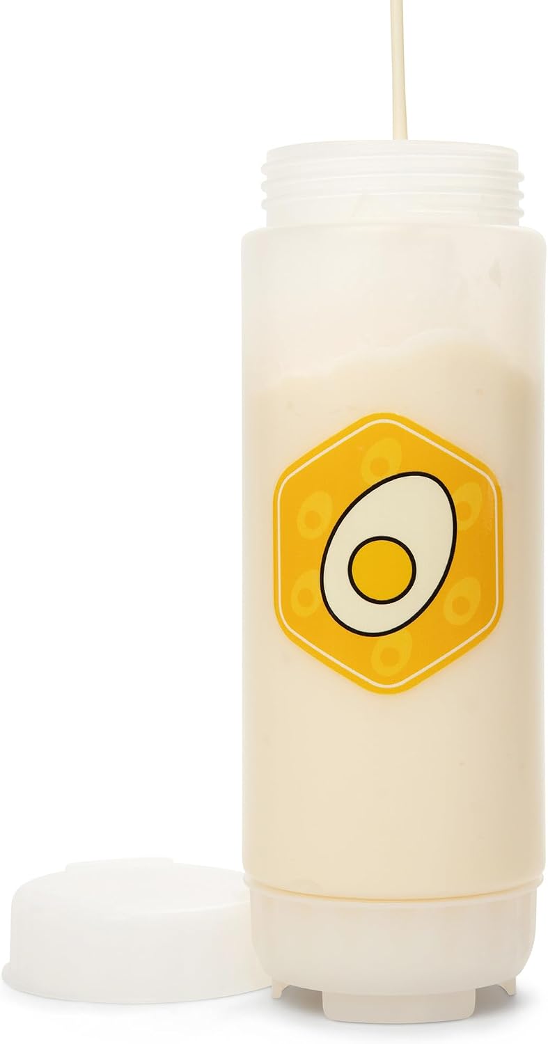 No‑Drip FIFO BBQ Sauce Squeeze Bottle – 18oz BPA-Free Refillable Dispenser with White Twist Cap for Mess-Free Pouring – Ideal for Barbecue, Glazes, Honey Mustard, Marinades, Teriyaki