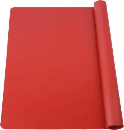 Extra Large Silicone Mat, 31.5x23.6 Inch Heat Resistant Mat for Kitchen Counter, Non Stick Silicone Baking Mat for Dough and Pastry, Thick Silicone placement Countertop Protector, Black countertop mat