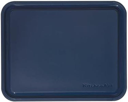 KitchenAid Classic Plastic Cutting Board with Perimeter Trench and Non Slip Edges, Dishwasher Safe, 12 inch x 18 inch, Gray